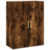 vidaXL Vegghengdur Sk&aacute;pur Reykt&oacute;na Eikarlitur 69,5x34x90 cm