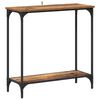 vidaXL Veggbor&eth; Gamalt vi&eth;ur 75 x 30.5 x 75 cm Samsettur vi&eth;ur