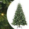 vidaXL Gervi j&oacute;latr&eacute; me&eth; 300 LED me&eth; standi Gr&aelig;nn 210 cm PE og PVC