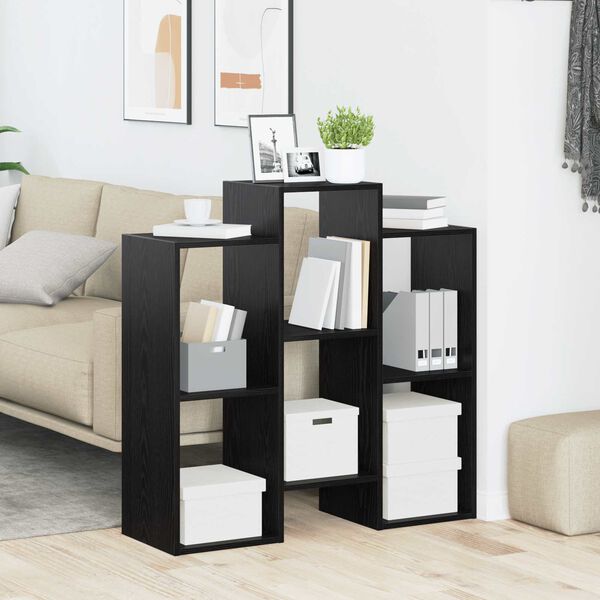 vidaXL Vi&eth;beinteyfla Svartur Eik 90 x 30 x 90 cm