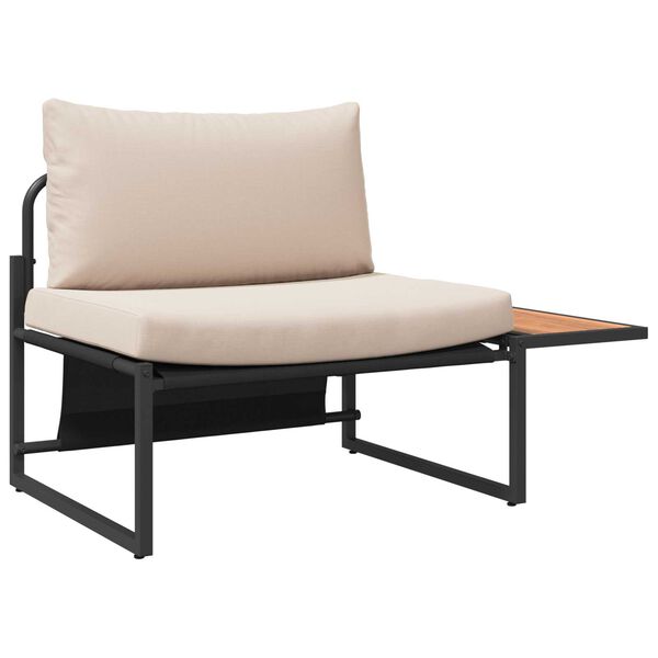 vidaXL Garður borðsett 2 pcs Mógrár Stál