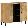 vidaXL Hli&eth;arsk&aacute;pur 90x33x75 cm Gegnheill Mang&oacute;vi&eth;ur