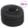 vidaXL Hybrid Loftslanga Svart 0,6" 100 m G&uacute;mm&iacute; og PVC