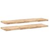 vidaXL Vegghilla 2 stk 160x40x4 cm &Oacute;me&eth;h&ouml;ndla&eth;ur Gegnheill Akas&iacute;uvi&eth;ur