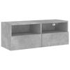 vidaXL Sj&oacute;nvarpsveggsk&aacute;pur Steypugr&aacute;r 80x30x30 cm Samsettur Vi&eth;ur