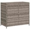 vidaXL Geymslusk&aacute;pur &iacute; Gar&eth; Gr&aacute;r 83x45x76 cm P&oacute;l&yacute;rattan