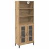 vidaXL H&aacute;bor&eth; Artisan Eik 69,5 x 34 x 180 cm Samsettur vi&eth;ur