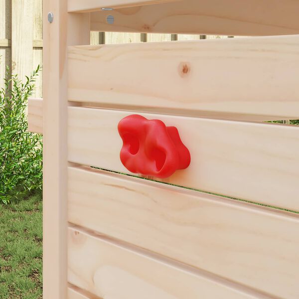 vidaXL Klifurveggklemur 12 pcs Rau&eth;ur 100 x 67 x 43 mm PP