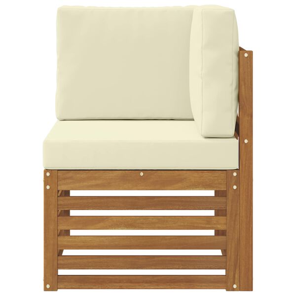 vidaXL &Uacute;ti Hornsofa Hrein akas&iacute;utr&eacute; N&aacute;tt&uacute;rulegur