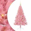 vidaXL Gervi fyrirfram l&yacute;stum j&oacute;latr&eacute; me&eth; 150 LED Bleikur 150 cm PVC