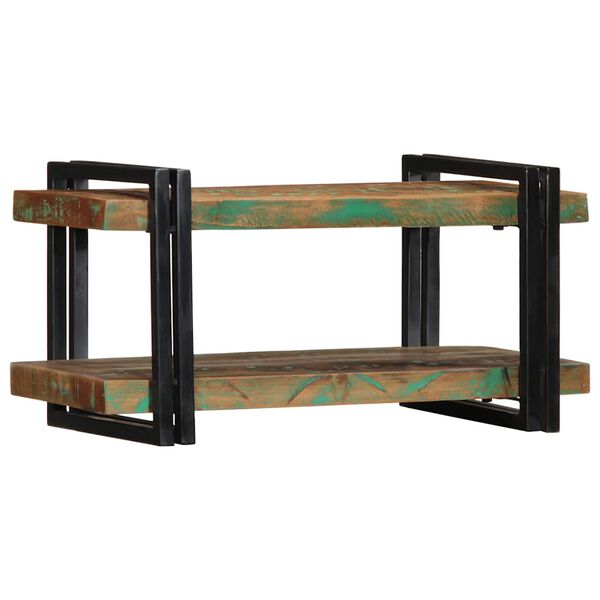 vidaXL Vegghilla Marglitur Solid Wood Endurunnið