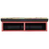 vidaXL Sj&oacute;nvarpssk&aacute;pur Marglitur 80 x 30 x 22 cm Samsettur vi&eth;ur