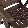 vidaXL Hallanlegir Garðstólar 2 stk. Plast Mokkabrúnir