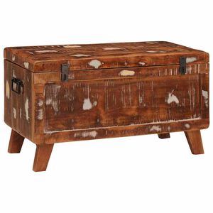 vidaXL Geymslukassi me&eth; geymslu 70 x 35 x 40 cm solid reclaimed wood