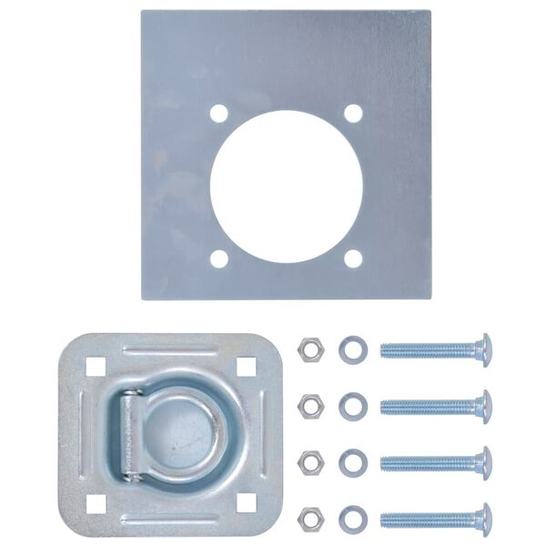 vidaXL Festiaugu fyrir Tengivagn 6 Stk S&iacute;nkh&uacute;&eth;a&eth; St&aacute;l 2000 kg
