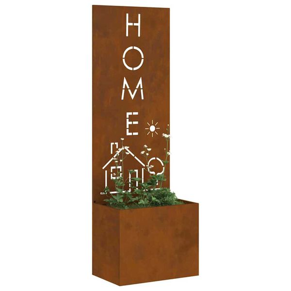 vidaXL Gar&eth;s b&uacute;na&eth; skj&aacute;r &Uacute;tskur&eth;ur Rusty 50 x 140 cm Ve&eth;ra&eth; st&aacute;l