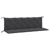 vidaXL Gar&eth;bekkjasessur 2 stk. Reykgr&aacute; blanda 180x50x7 cm Oxfordefni