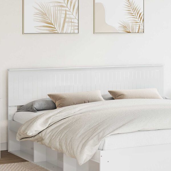 vidaXL H&ouml;f&eth;agafl Glansandi Hv&iacute;tur 200 cm Samsettur vi&eth;ur