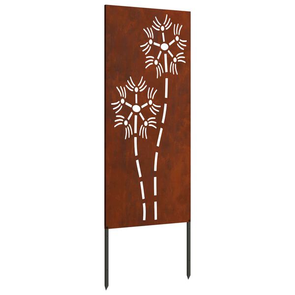 vidaXL Gar&eth;s b&uacute;na&eth; skj&aacute;r &Uacute;tskur&eth;ur Rusty 50 x 140 cm Ve&eth;ra&eth; st&aacute;l