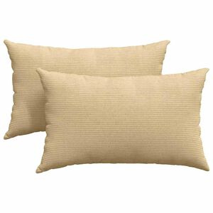 vidaXL S&oacute;fap&uacute;&eth;ar 2 pcs Gr&aacute;r gr&aelig;nn 50 x 30 cm Korduroy efni