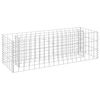 vidaXL Gabion Grj&oacute;tkassi Upph&aelig;kka&eth; Bl&oacute;maker S&iacute;nkh&uacute;&eth;a&eth; St&aacute;l 90x30x30 cm