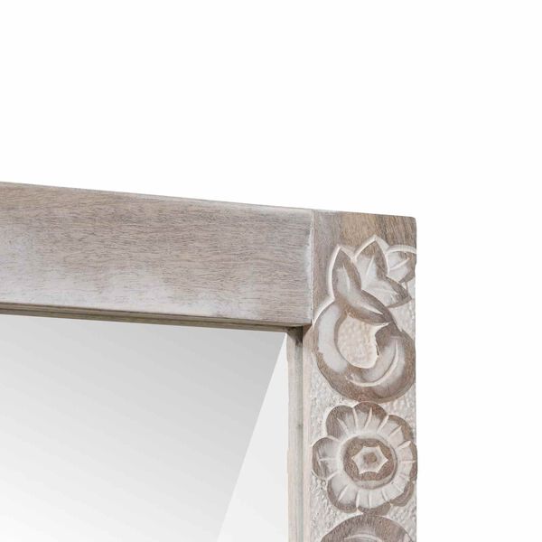 vidaXL Ba&eth;herbergisspegill Hv&iacute;t 70 x 50 x 2,5 cm Hart mang&oacute;tr&eacute;