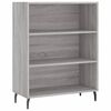 vidaXL Hillusk&aacute;pur Gr&aacute;ir Sonoma Eik 69,5x32,5x90 cm Samsettur Vi&eth;ur