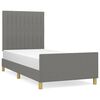 vidaXL R&uacute;mgrind &aacute;n D&yacute;nu D&ouml;kkgr&aacute;r 90x200 cm Tau&aacute;kl&aelig;&eth;i