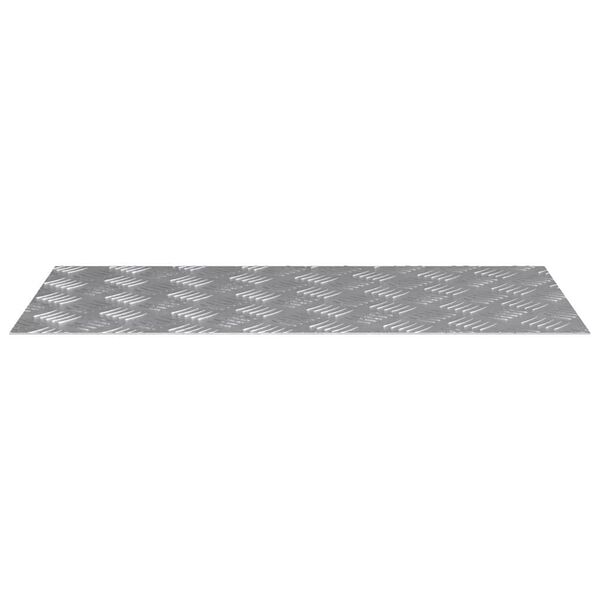 vidaXL Stigaplata R&eacute;tthyrningur 4 pcs Silfur 80 x 40 cm &Aacute;l