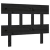 vidaXL H&ouml;f&eth;agafl fyrir R&uacute;m Svartur 103,5x3x81 cm Gegnheil Fura