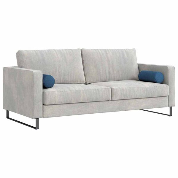 vidaXL Bolster P&uacute;&eth;ar 2 pcs Bl&aacute;r &Oslash; 15 x 40 cm d&uacute;kur