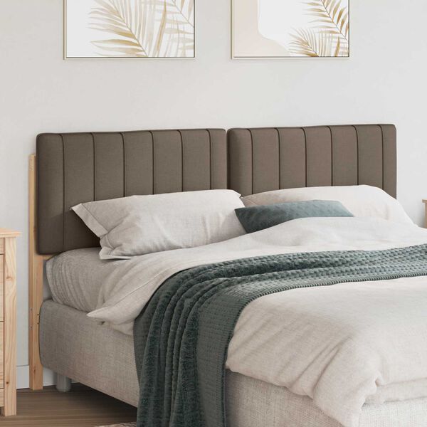 vidaXL B&oacute;lstru&eth; r&uacute;mgafl Br&uacute;nn og Taupe 160 cm Solid furuhikk