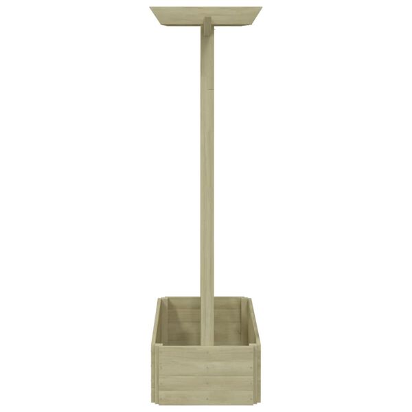 vidaXL Laufskáli með Plöntukeri 162x56x204 cm Viður