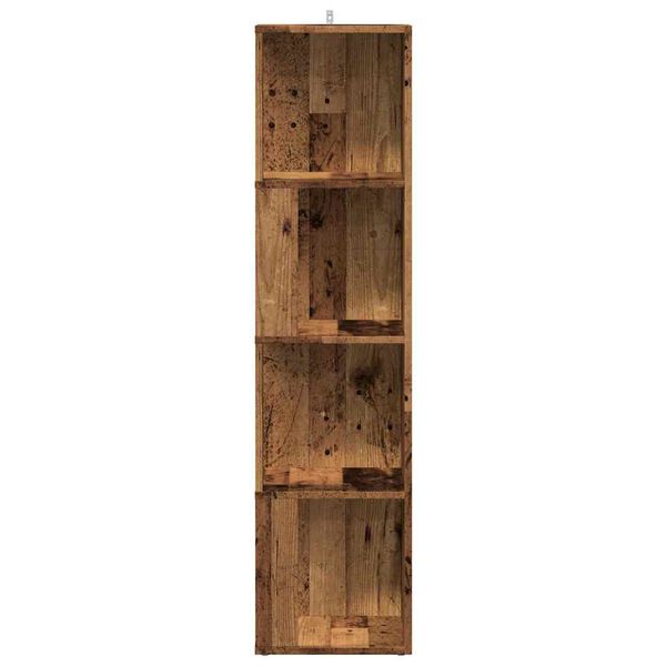 vidaXL Hornsk&aacute;pur Old Wood 33x33x132 cm Engineered Wood