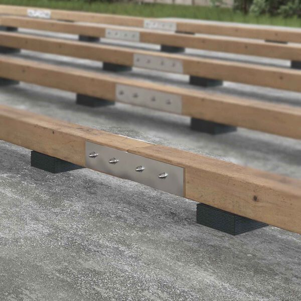 vidaXL G&uacute;mm&iacute;grj&oacute;t palla pad Svart 9 x 9 x 0,3 cm G&uacute;mm&iacute;