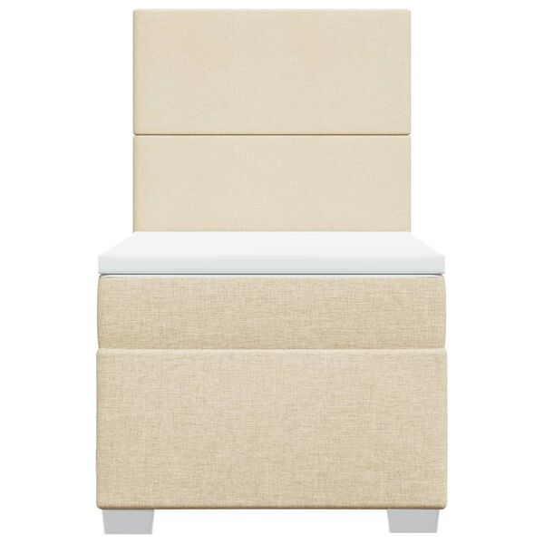 vidaXL H&oacute;lfa&eth; Springr&uacute;m me&eth; D&yacute;nu Rj&oacute;ma 90x200 cm Tauefni