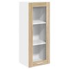 vidaXL Vegghengdur sk&aacute;pur Sonoma Eik 40 x 31 x 100 cm Samsettur vi&eth;ur