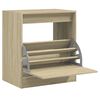 vidaXL Sk&oacute;sk&aacute;pur Sonoma Eikarlitur 60x42x69 cm Samsettur Vi&eth;ur