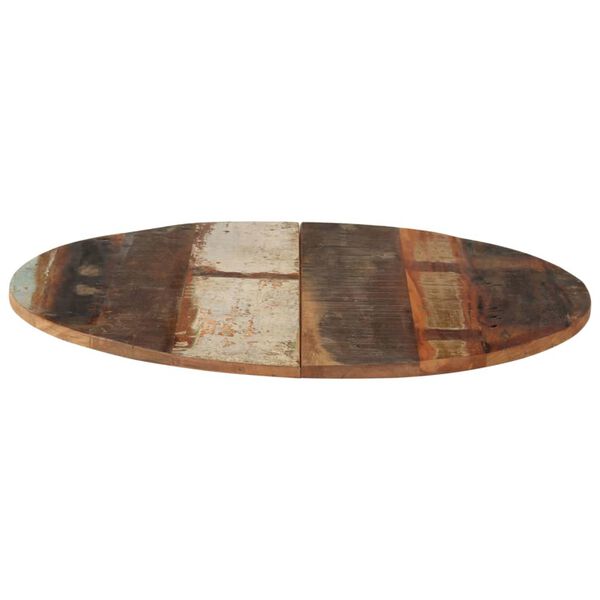 vidaXL Kringlótt Borðplata 70 cm 15-16 mm Gegnheill Endurnýttur Viður