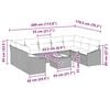 vidaXL Garðsófa sett með geymslu Brúnn og Rjóma pólýrattan