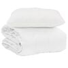 vidaXL Sumars&aelig;ng me&eth; kodda 2 pcs Hv&iacute;tt M&iacute;kr&oacute;f&iacute;ber