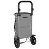 vidaXL Verslunarvagn Grár 36.5 x 46.5 x 100.5 cm Oxford efni