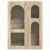 vidaXL Vi&eth;beinteyfla Sonoma Eik 59 x 35 x 80.5 cm Samsettur vi&eth;ur