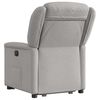 vidaXL Electric Stand up Recliner st&oacute;ll Cloud Grey Efni
