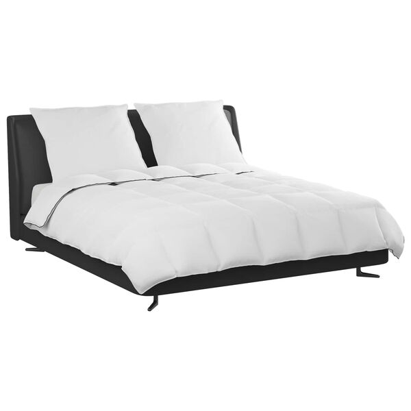 vidaXL Vetrar s&aelig;ng me&eth; kodda 3 pcs Hv&iacute;tt D&uacute;nfja&eth;rir