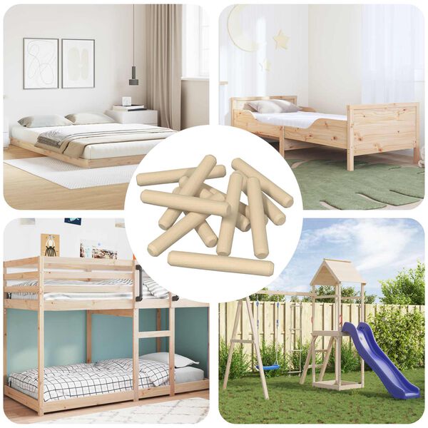 vidaXL Tr&eacute;kambur 12000 pcs Br&uacute;nn Gegnheill vi&eth;ur