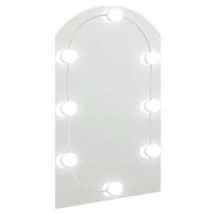 vidaXL spegill me&eth; LED lj&oacute;sum 60x40 cm Glerbogi