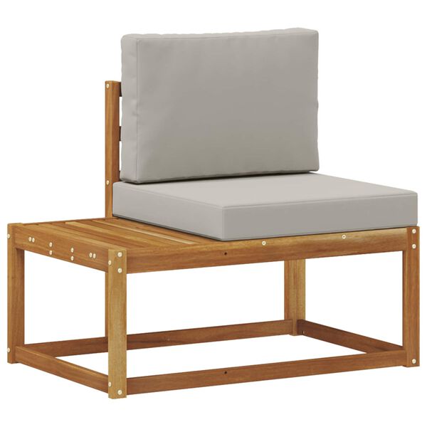 vidaXL &Uacute;tim&oacute;ts&oacute;f&iacute; 2 Stykki N&aacute;tt&uacute;rulegt og Lj&oacute;st Gr&aacute;tt Hrein akas&iacute;utr&eacute;