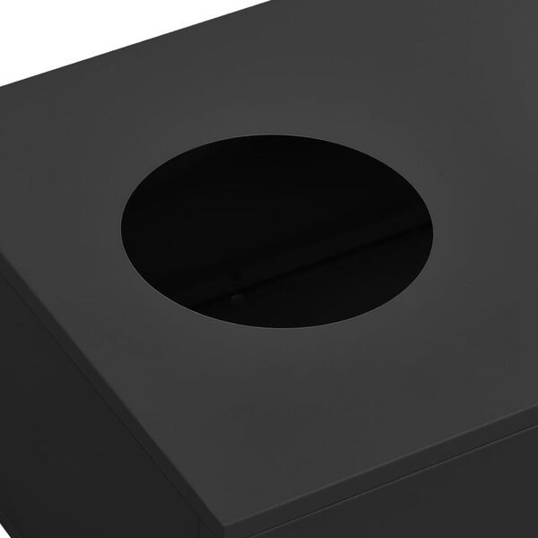 vidaXL Skrifstofuskápur með Blómakassa Reykgrár Stál 90x40x125 cm Stál