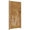 vidaXL Gar&eth;hli&eth; 100x200 cm &uacute;r corten st&aacute;li, grash&ouml;nnun
